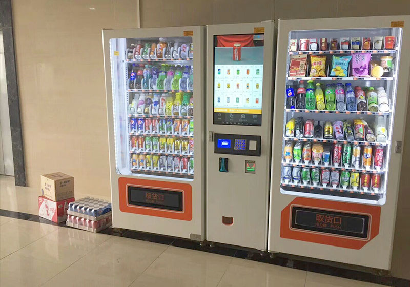 Drink, snack vending machine in apartment
